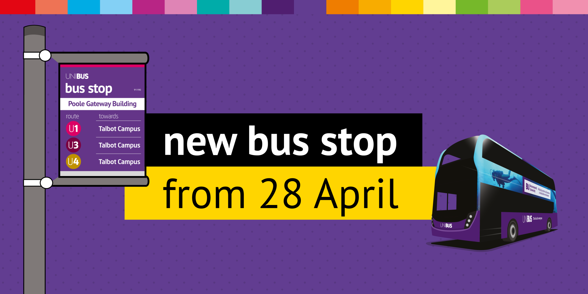 bus at a new bus stop