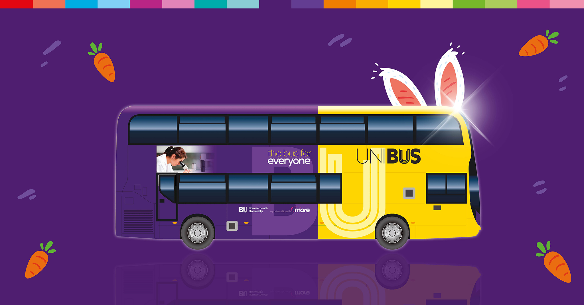 Easter bunny Unibus vehicle