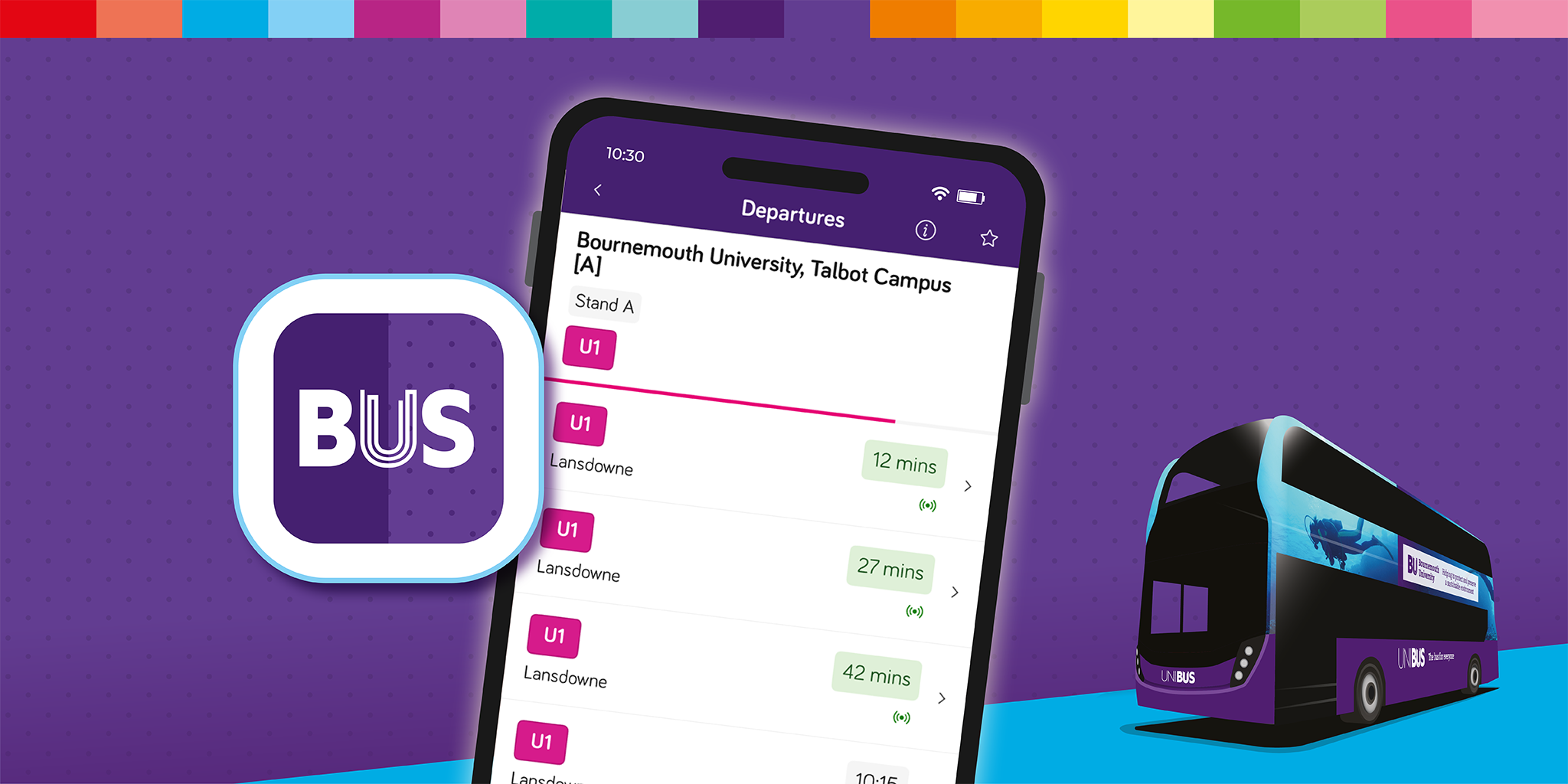 unibus app live tracking screen